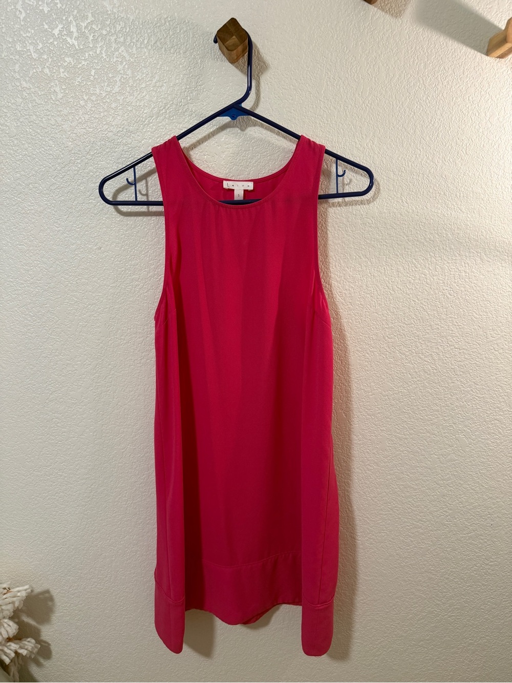 Sleeveless Hot Pink Shift Dress